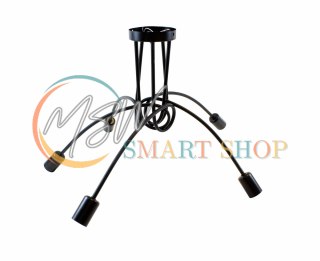 ZD74A Nowoczesna lampa żyrandol 5 czarny