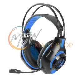 EGH420B Esperanza słuchawki z mikrofonem gaming deathstrike niebieskie