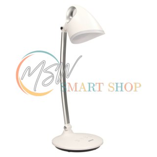 KALCYT LED 6W, lampka biurkowa, 200lm, 4000K, wyłącznik czasowy, biała