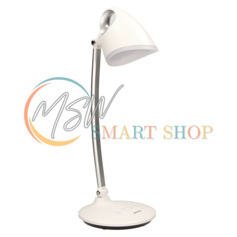 KALCYT LED 6W, lampka biurkowa, 200lm, 4000K, wyłącznik czasowy, biała KALCYT LED 6W, lampka biurkowa, 200lm, 4000K, wyłącznik czasowy, biała