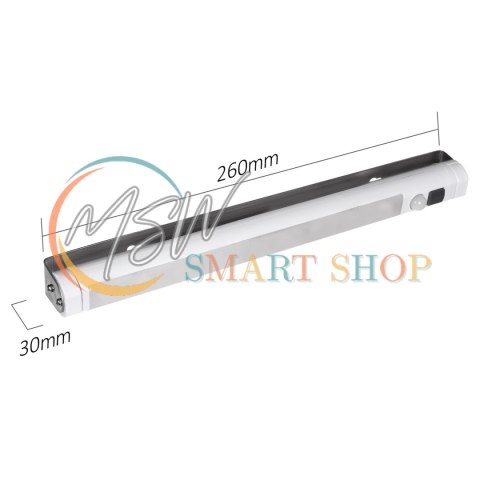 Lampa kuchenna LED Maclean, podszafkowa 9 SMD, na baterie, czujnik PIR on/off, MCE166 Lampa kuchenna LED Maclean, podszafkowa 9 SMD, na baterie, czujnik PIR on/off, MCE166