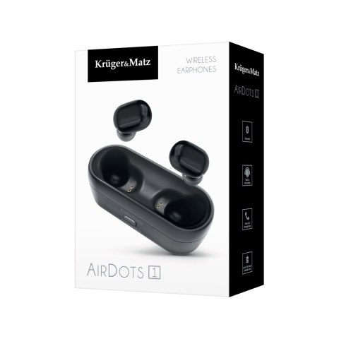 Bezprzewodowe słuchawki douszne TWS Kruger&Matz Air Dots 1 Bezprzewodowe słuchawki douszne TWS Kruger&Matz Air Dots 1