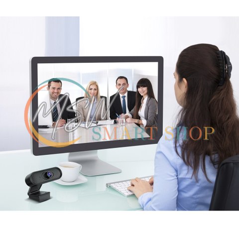 Kamera internetowa USB Nano RS, HD 1080P (1920x1080) z wbudowanym mikrofonem, długość przewodu 1.7m, 30fps, RS680