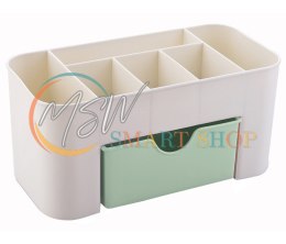 AG605B Organizer na kosmetyki biel - ziel