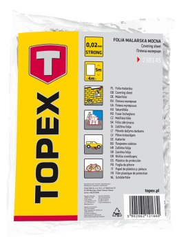 Folia malarska LDPE, 0.02 mm, 4 x 5 m