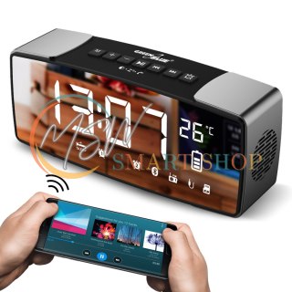 Radiobudzik bluetooth GreenBlue, FM, aux-in, 6W, temperatura, alarm, zegar, akumulator 2200mAh, GB200