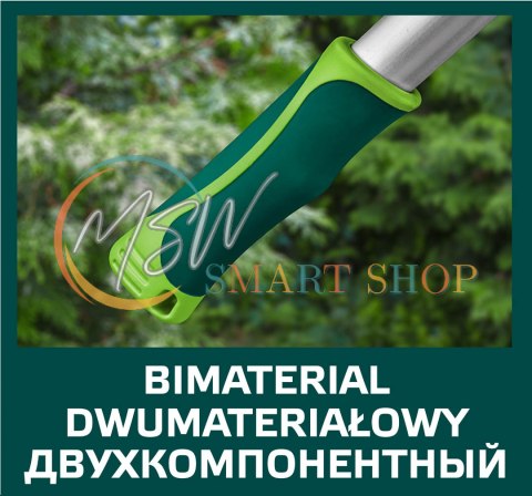Sekator do gałęzi kowadełkowy teleskopowy 670 mm, średnica cięcia 45 mm, uchwyty aluminiowe