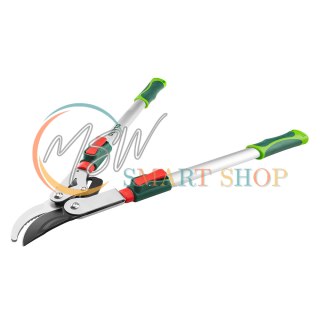 Sekator do gałęzi teleskopowy 670 mm, średnica cięcia 45 mm, uchwyty aluminiowe