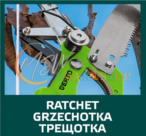 Sekator gąsienicowy z przekładnią i piłą ogrodową, średnica cięcia dla sekatora 30 mm Sekator gąsienicowy z przekładnią i piłą ogrodową, średnica cięcia dla sekatora 30 mm