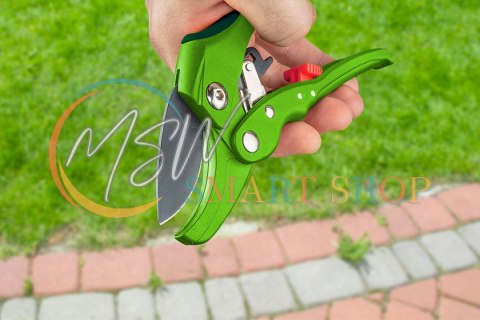 Sekator ogrodowy kowadełkowy z grzechotką, średnica cięcia 20 mm