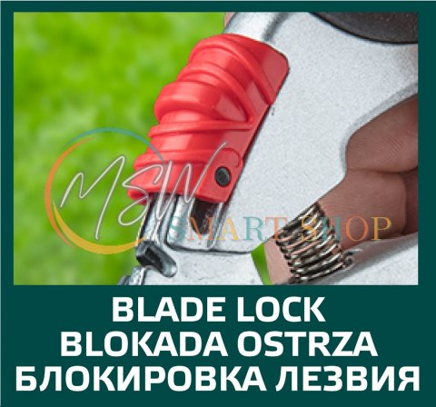 Sekator ogrodowy kowadełowy 195 mm, aluminiowy, średnica cięcia 18 mm