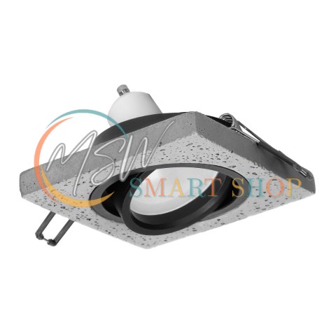 HALISI SM ramka dekoracyjna oprawy punktowej, MR16/GU10 max 50W, kwadrat, ruchoma, czarna HALISI SM ramka dekoracyjna oprawy punktowej, MR16/GU10 max 50W, kwadrat, ruchoma, czarna