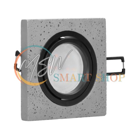 HALISI SM ramka dekoracyjna oprawy punktowej, MR16/GU10 max 50W, kwadrat, ruchoma, czarna HALISI SM ramka dekoracyjna oprawy punktowej, MR16/GU10 max 50W, kwadrat, ruchoma, czarna