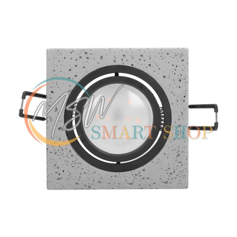 HALISI SM ramka dekoracyjna oprawy punktowej, MR16/GU10 max 50W, kwadrat, ruchoma, czarna HALISI SM ramka dekoracyjna oprawy punktowej, MR16/GU10 max 50W, kwadrat, ruchoma, czarna