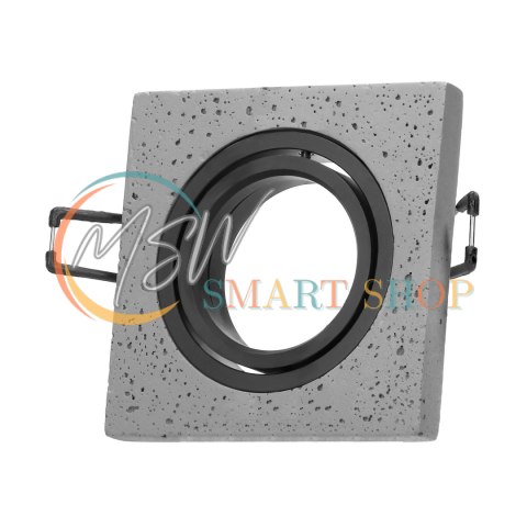 HALISI SM ramka dekoracyjna oprawy punktowej, MR16/GU10 max 50W, kwadrat, ruchoma, czarna HALISI SM ramka dekoracyjna oprawy punktowej, MR16/GU10 max 50W, kwadrat, ruchoma, czarna