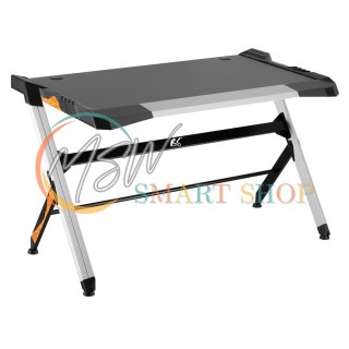 Biurko gamingowe czarne duże RGB Led NanoRS RS150 50kg max, wysokość 780mm