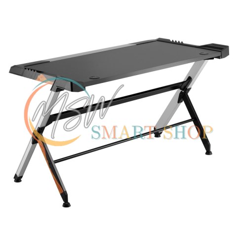 Biurko gamingowe czarne duże RGB Led NanoRS RS150 50kg max, wysokość 780mm Biurko gamingowe czarne duże RGB Led NanoRS RS150 50kg max, wysokość 780mm