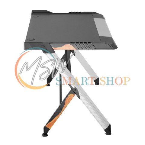 Biurko gamingowe czarne duże RGB Led NanoRS RS150 50kg max, wysokość 780mm Biurko gamingowe czarne duże RGB Led NanoRS RS150 50kg max, wysokość 780mm