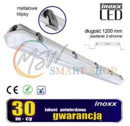 Oprawa hermetyczna przemysłowa ip65 led 1x120cm t8 g13 dwustronnie zasilana