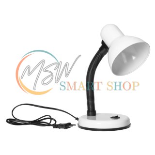FUPI, lampa biurkowa, 40W, E27, stal + tworzywo, biała