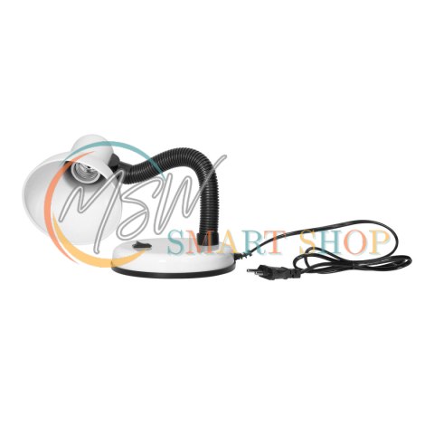 FUPI, lampa biurkowa, 40W, E27, stal + tworzywo, biała FUPI, lampa biurkowa, 40W, E27, stal + tworzywo, biała