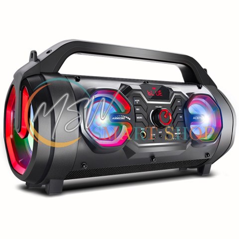 Głośnik przenośny bazooka Audiocore, bluetooth 5.0, radio FM, karta micro, SDIPX4, 2000mAh, AC875 Głośnik przenośny bazooka Audiocore, bluetooth 5.0, radio FM, karta micro, SDIPX4, 2000mAh, AC875