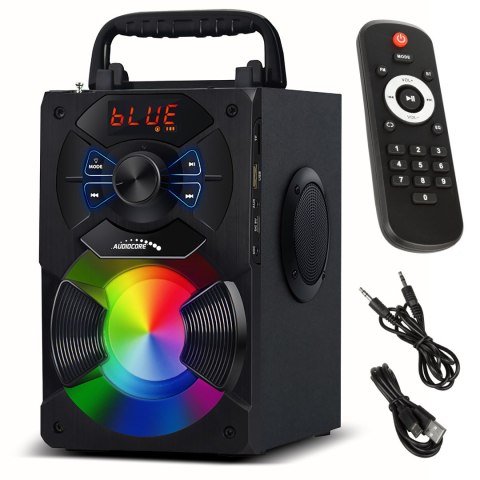 Głośnik przenośny bluetooth Audiocore, radio FM, wejście kart SD/MMC, AUX, USB, pilot, AC730 Głośnik przenośny bluetooth Audiocore, radio FM, wejście kart SD/MMC, AUX, USB, pilot, AC730
