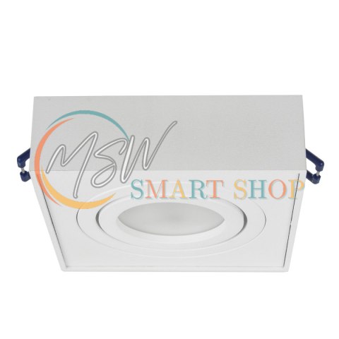 Lampa, oczko, oprawa sufitowa Maclean, dla źródeł światła MR16/GU10, kolor biały, 94x94x32mm, kwadratowa, alu, MCE464 W Lampa, oczko, oprawa sufitowa Maclean, dla źródeł światła MR16/GU10, kolor biały, 94x94x32mm, kwadratowa, alu, MCE464 W