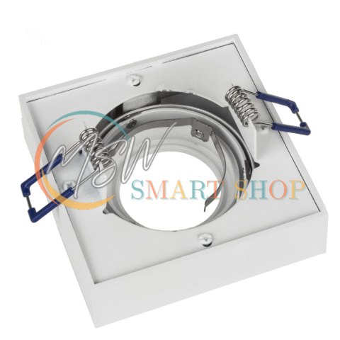 Lampa, oczko, oprawa sufitowa Maclean, dla źródeł światła MR16/GU10, kolor biały, 94x94x32mm, kwadratowa, alu, MCE464 W Lampa, oczko, oprawa sufitowa Maclean, dla źródeł światła MR16/GU10, kolor biały, 94x94x32mm, kwadratowa, alu, MCE464 W