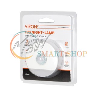 Lampka nocna LED z czujnikiem ruchu, z funkcją korytarzową 0,2W/3W, 200lm