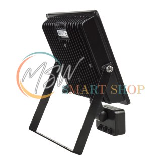 Naświetlacz LED z czujnikiem ruchu Maclean, slim 50W, 4000lm, barwa zimna biała (6000K), IP44, MCE650 CW PIR