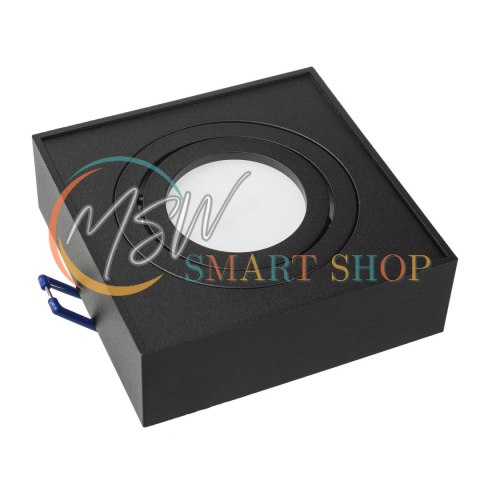 Oprawa podtynkowa, tuba LED Maclean, oczko, SPOT, dla MR16/GU10, kolor czarny, 94x94x32mm, kwadratowa, alu, MCE464 B Oprawa podtynkowa, tuba LED Maclean, oczko, SPOT, dla MR16/GU10, kolor czarny, 94x94x32mm, kwadratowa, alu, MCE464 B