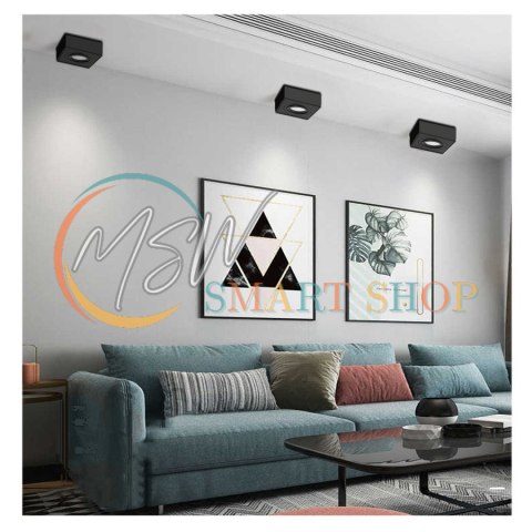 Oprawa podtynkowa, tuba LED Maclean, oczko, SPOT, dla MR16/GU10, kolor czarny, 94x94x32mm, kwadratowa, alu, MCE464 B Oprawa podtynkowa, tuba LED Maclean, oczko, SPOT, dla MR16/GU10, kolor czarny, 94x94x32mm, kwadratowa, alu, MCE464 B