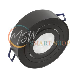 Oprawa podtynkowa, tuba LED Maclean, oczko, SPOT, dla źródeł światła MR16/GU10, kolor czarny, 94x32mm, okrągła, alu, MCE462 B