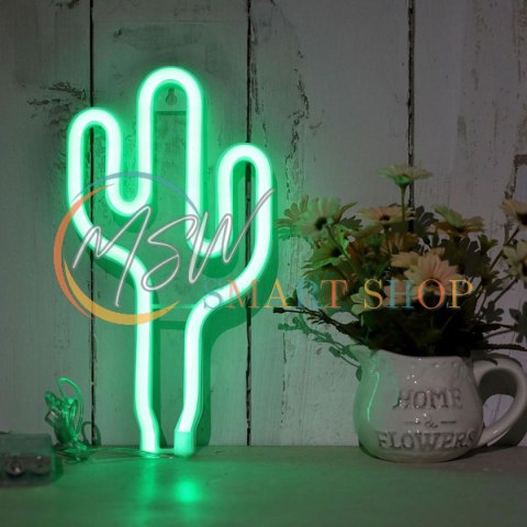 ZD79 Lampka led neon kaktus
