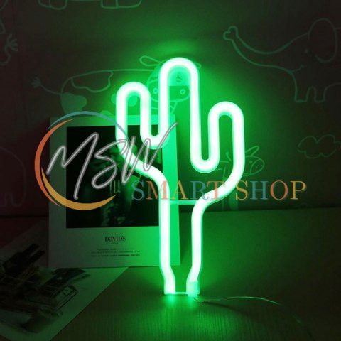 ZD79 Lampka led neon kaktus