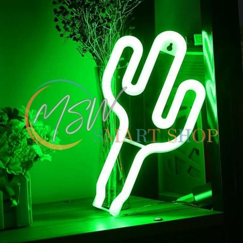 ZD79 Lampka led neon kaktus
