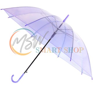 BQ13C Parasol przezroczysty fioletowy