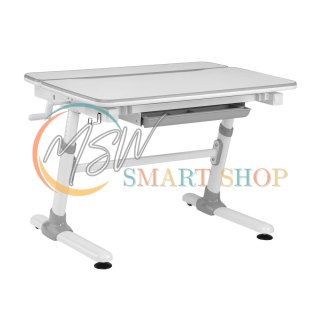 Biurko dla dzieci ergonomiczne z regulacją wysokości Ergo Office, szare, max 100kg, ER-417 2cz