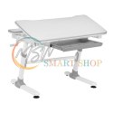 Biurko dla dzieci ergonomiczne z regulacją wysokości Ergo Office, szare, max 100kg, ER-417 2cz