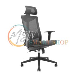 Fotel biurowy ergonomiczny premium z wysokim oparciem Ergo Office, max 150kg, ER-414