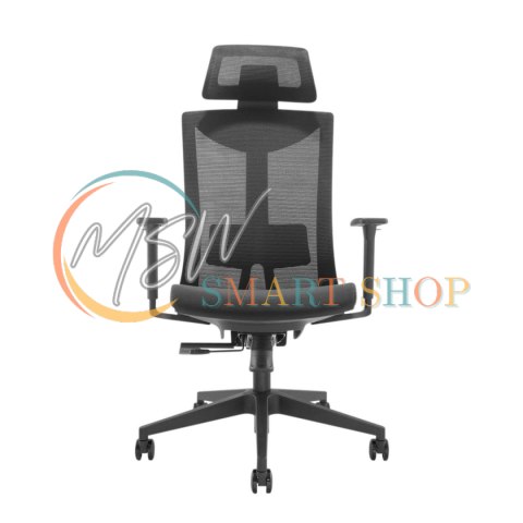 Fotel biurowy ergonomiczny premium z wysokim oparciem Ergo Office, max 150kg, ER-414