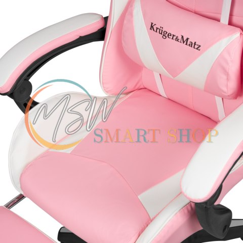 Fotel gamingowy Kruger&Matz GX-150 Biało-różowy