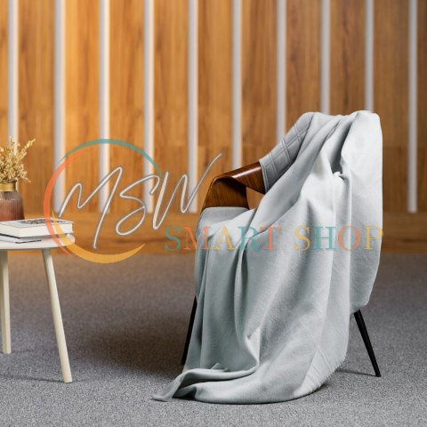 Koc polarowy 130x150 cm TEESA - szary Koc polarowy 130x150 cm TEESA - szary