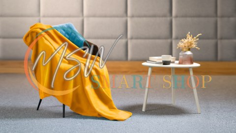 Koc polarowy 130x150 cm TEESA - żółty Koc polarowy 130x150 cm TEESA - żółty
