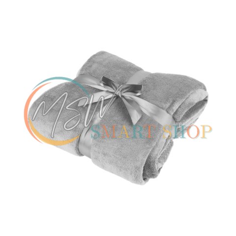 Koc polarowy 200x220 cm TEESA - szary Koc polarowy 200x220 cm TEESA - szary