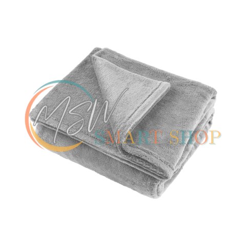 Koc polarowy 200x220 cm TEESA - szary Koc polarowy 200x220 cm TEESA - szary