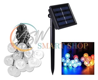 ZD69E Girlanda solar. ogrodowa 20led rgb