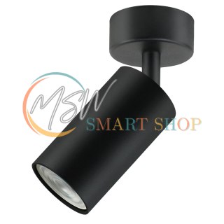 Lampa ścienno-sufitowa Maclean, punktowa, ruchoma, aluminiowa, 1xGU10, 55x100mm, kolor czarny mat, MCE451 B