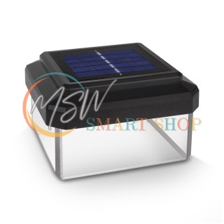 Lampa solarna LED na słupek GreenBlue, 100x100mm, daszek kopertowy, GB128